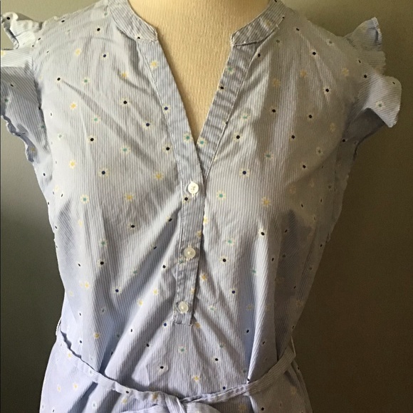 Old Navy floral/pin-striped dress - Picture 3 of 11